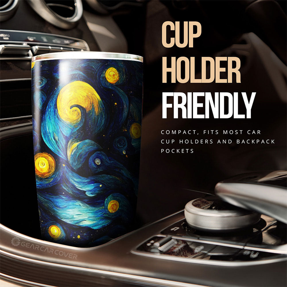Starry Night Tumbler Cup Custom Car Accessories - Gearcarcover - 3
