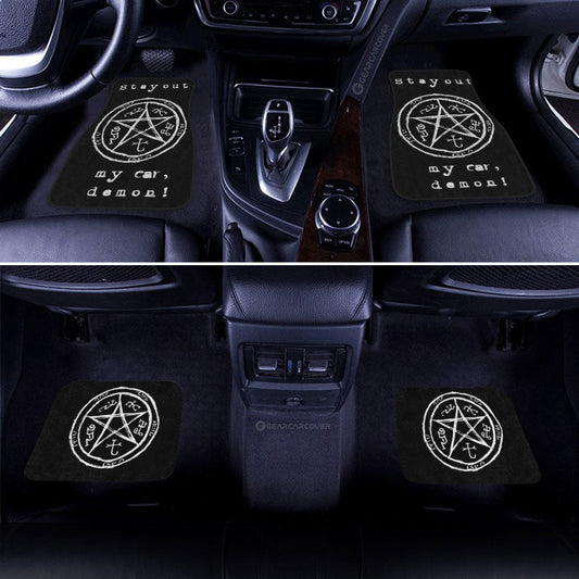 Stay Out My Car Demon Car Floor Mats Custom Supernatural Car Accessories - Gearcarcover - 2