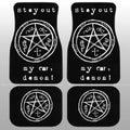 Stay Out My Car Demon Car Floor Mats Custom Supernatural Car Accessories - Gearcarcover - 1