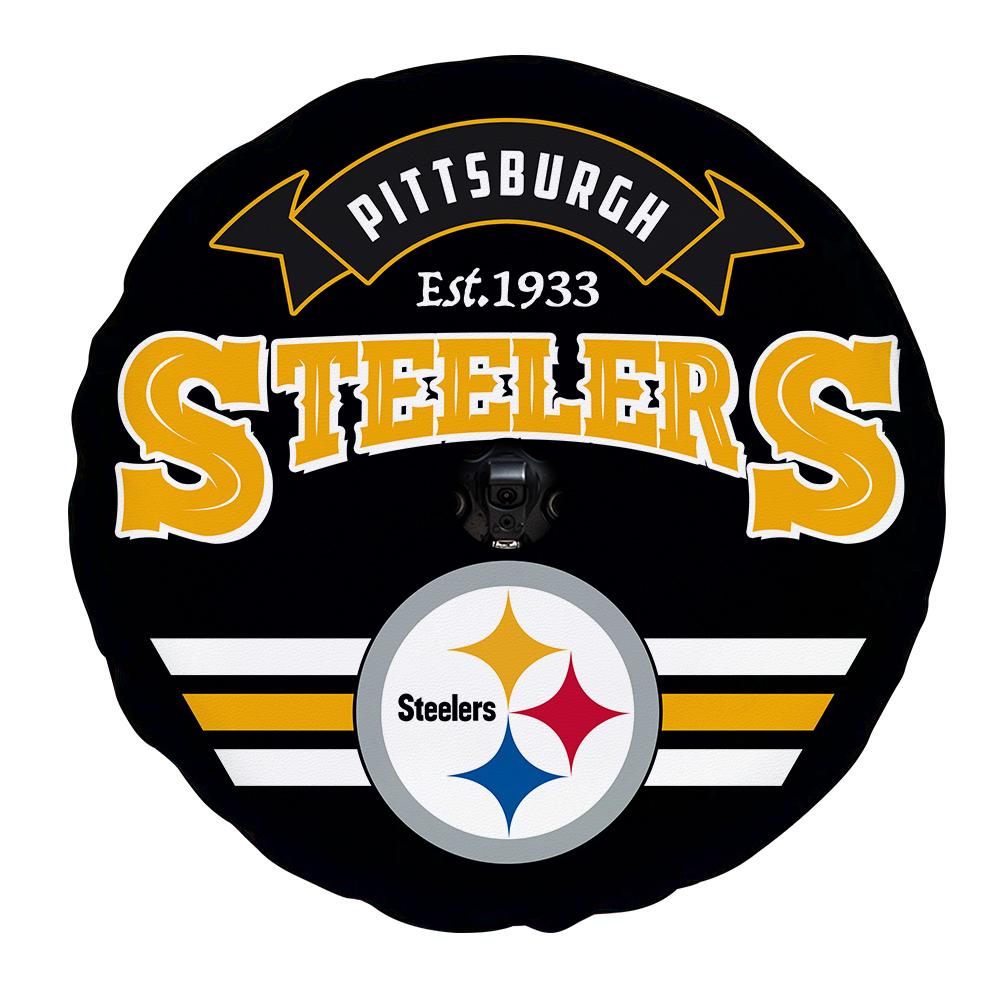 Steelers Spare Tire Cover With Camera Hole - Gearcarcover - 4