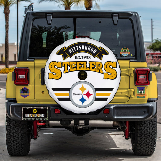 Steelers Spare Tire Cover With Camera Hole - Gearcarcover - 1