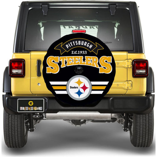 Steelers Spare Tire Cover With Camera Hole - Gearcarcover - 1