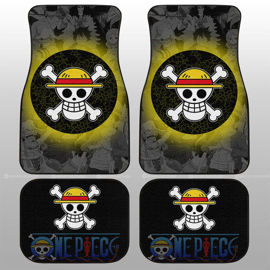 Straw Hat Pirates Flag Car Floor Mats Custom Car Accessories - Gearcarcover - 2