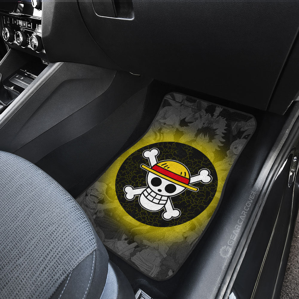 Straw Hat Pirates Flag Car Floor Mats Custom Car Accessories - Gearcarcover - 4