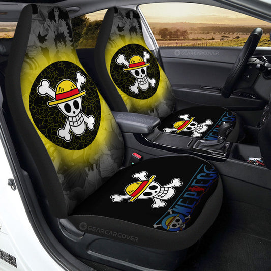 Straw Hat Pirates Flag Car Seat Covers Custom Car Accessories - Gearcarcover - 1