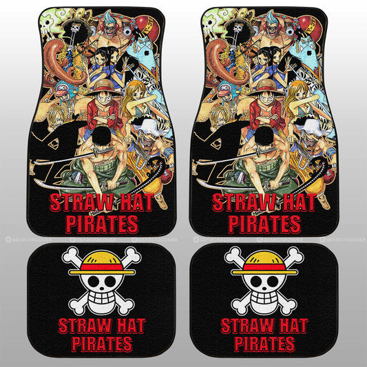 Strawhat Pirates Car Floor Mats Custom One Piece Anime Car Accessories - Gearcarcover - 1