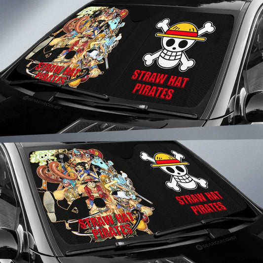 Strawhat Pirates Car Sunshade Custom One Piece Anime Car Accessories - Gearcarcover - 2