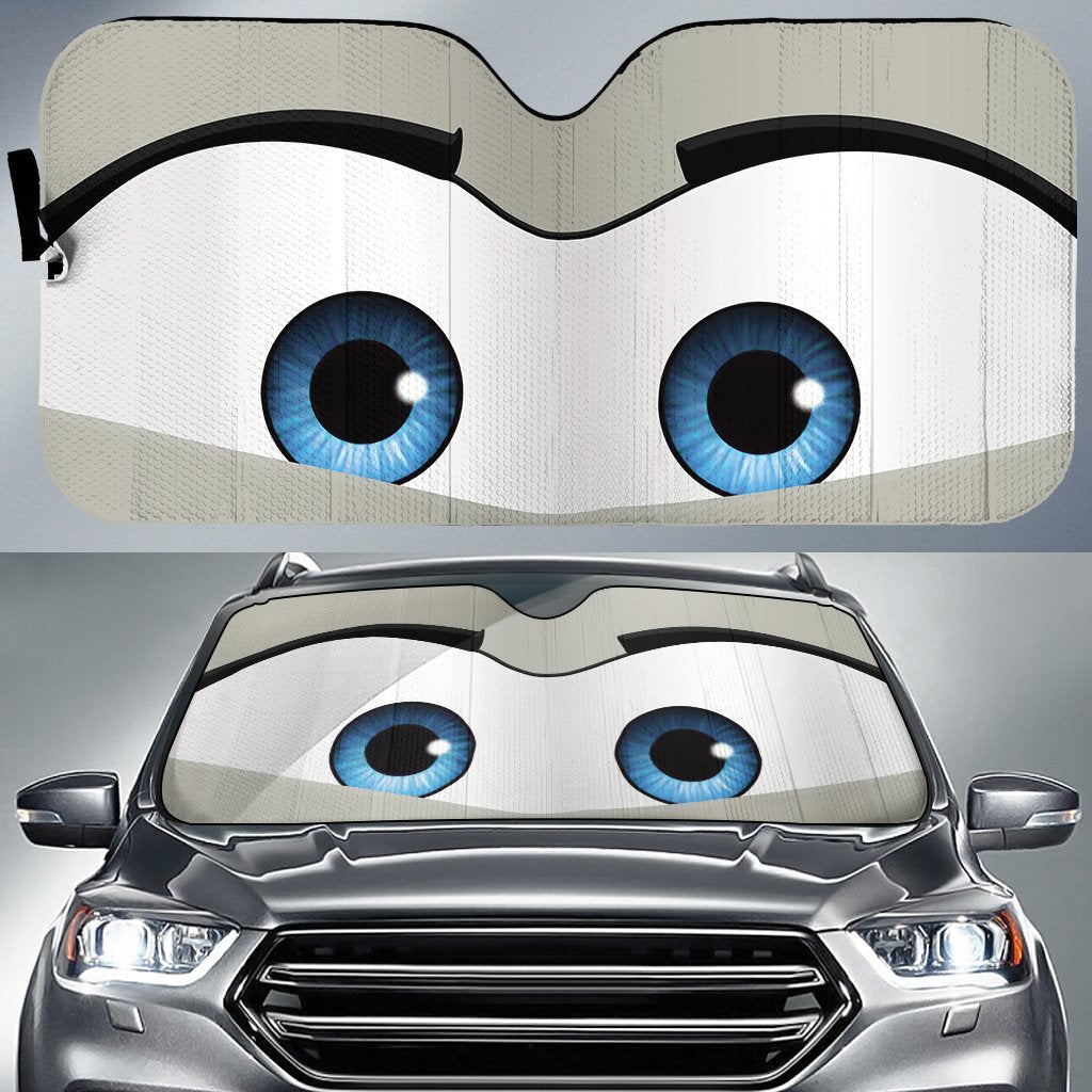 Stupid Car Eyes Sun Shade Custom Car Accessories - Gearcarcover - 1