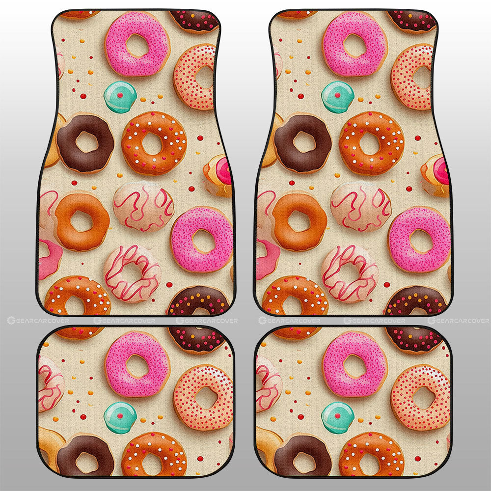 Summer Donuts Car Floor Mats Custom Girly Pattern Car Accessories - Gearcarcover - 1
