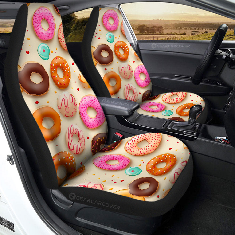 Summer Donuts Car Seat Covers Custom Girly Pattern Car Accessories - Gearcarcover - 2