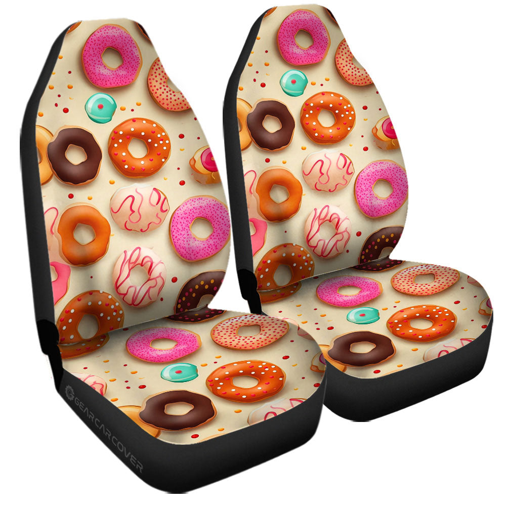 Summer Donuts Car Seat Covers Custom Girly Pattern Car Accessories - Gearcarcover - 3
