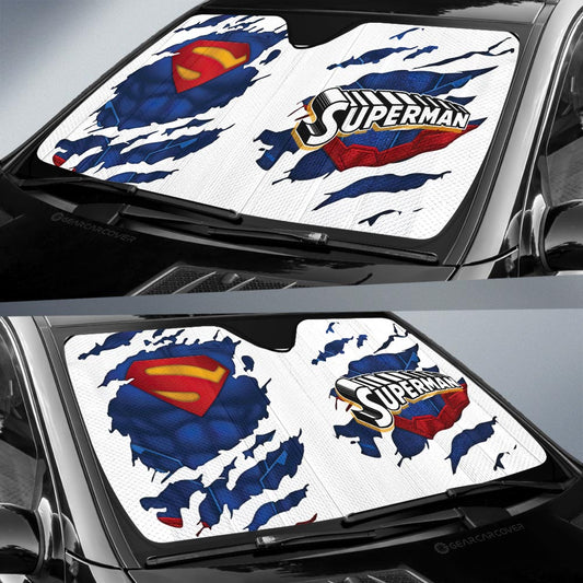 Superman Car Sunshade Custom Uniform Car Accessories - Gearcarcover - 2