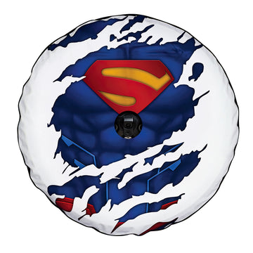 Superman Spare Tire Cover With Camera Hole - Gearcarcover - 1