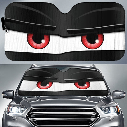 Suspicious Car Eyes Sun Shade Custom Funny Car Accessories - Gearcarcover - 1