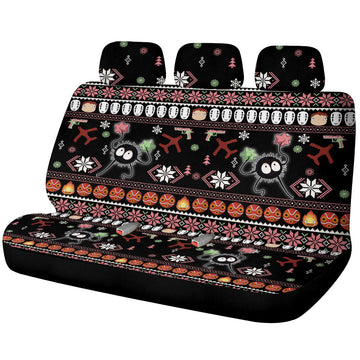 Susuwatari Soot Sprites Car Back Seat Covers Custom Xmas Style - Gearcarcover - 1
