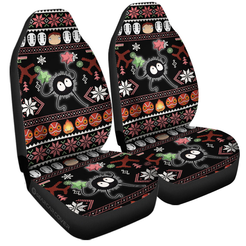 Susuwatari Soot Sprites Car Seat Covers Custom Xmas Style - Gearcarcover - 3