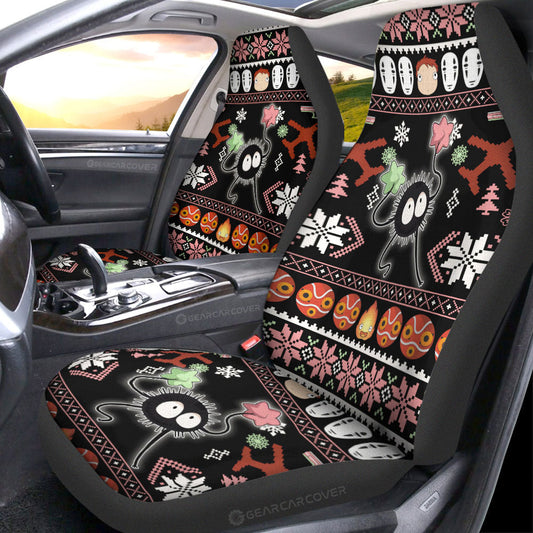 Susuwatari Soot Sprites Car Seat Covers Custom Xmas Style - Gearcarcover - 1