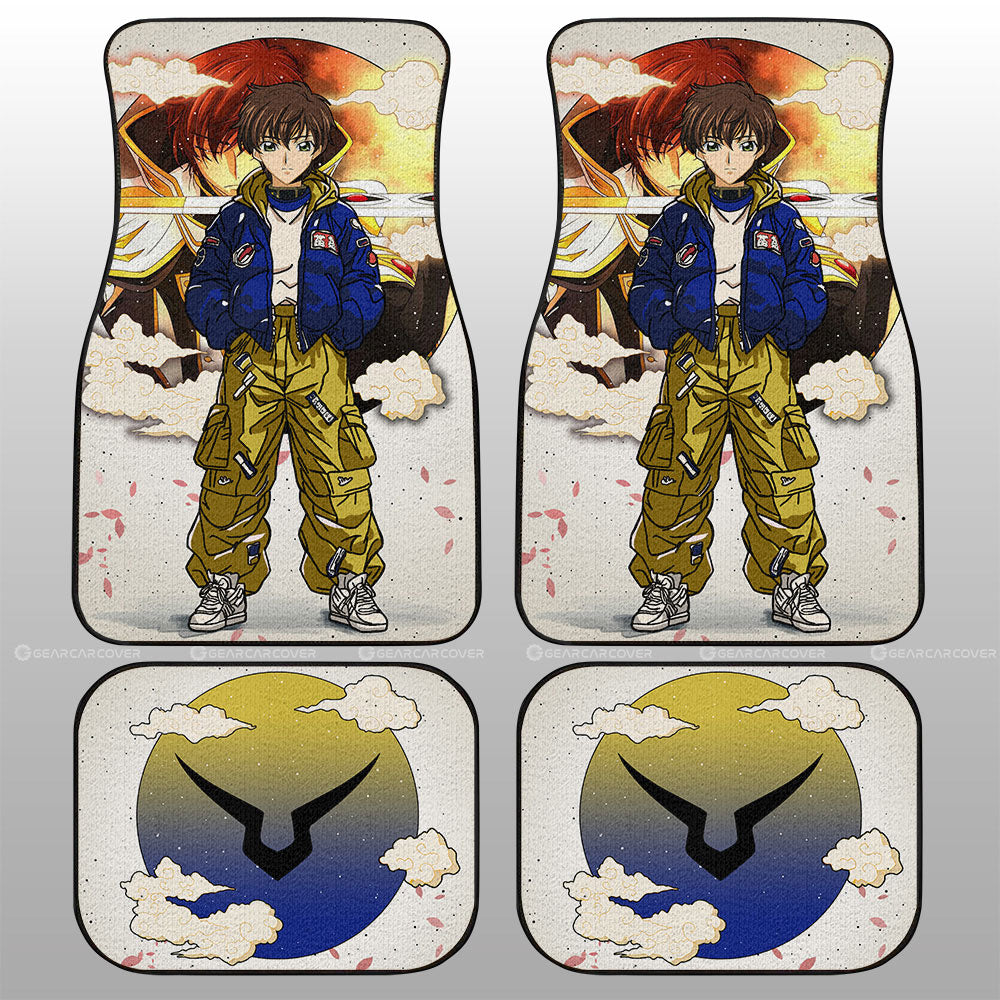 Suzaku Kururugi Car Floor Mats Anime Collection - Gearcarcover - 1