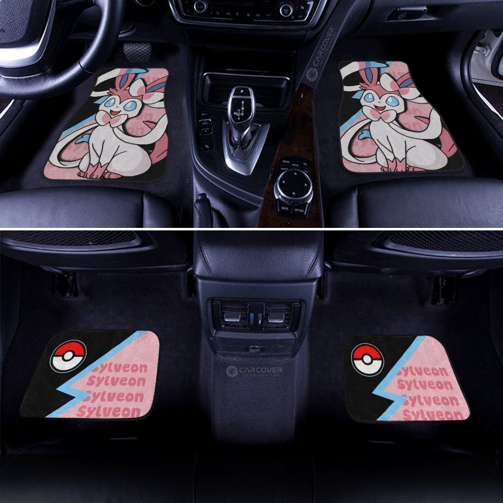 Sylveon Car Floor Mats Custom Anime Car Interior Accessories - Gearcarcover - 2