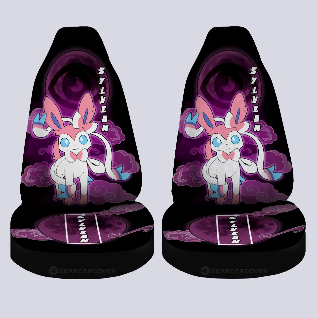 Sylveon Car Seat Covers Custom Anime Car Accessories For Anime Fans - Gearcarcover - 4
