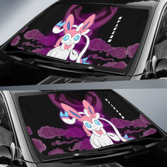 Sylveon Car Sunshade Custom Anime Car Accessories For Anime Fans - Gearcarcover - 2