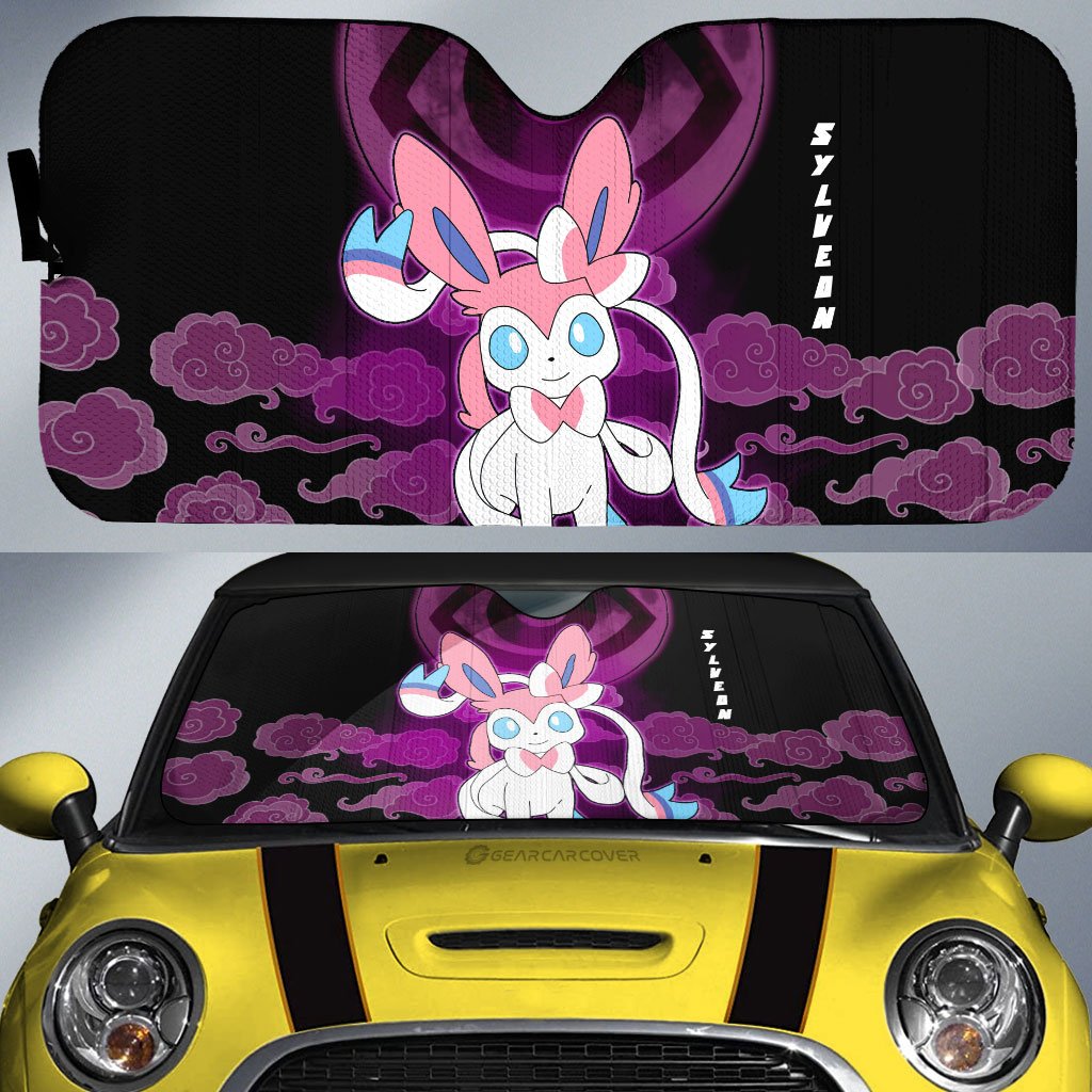 Sylveon Car Sunshade Custom Anime Car Accessories For Anime Fans - Gearcarcover - 1
