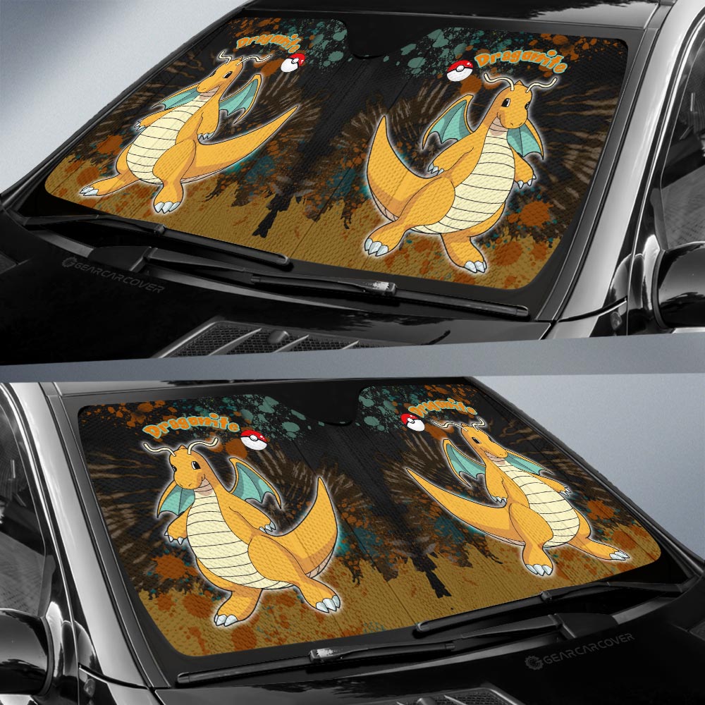 Sylveon Car Sunshade Custom Tie Dye Style Anime Car Accessories - Gearcarcover - 2