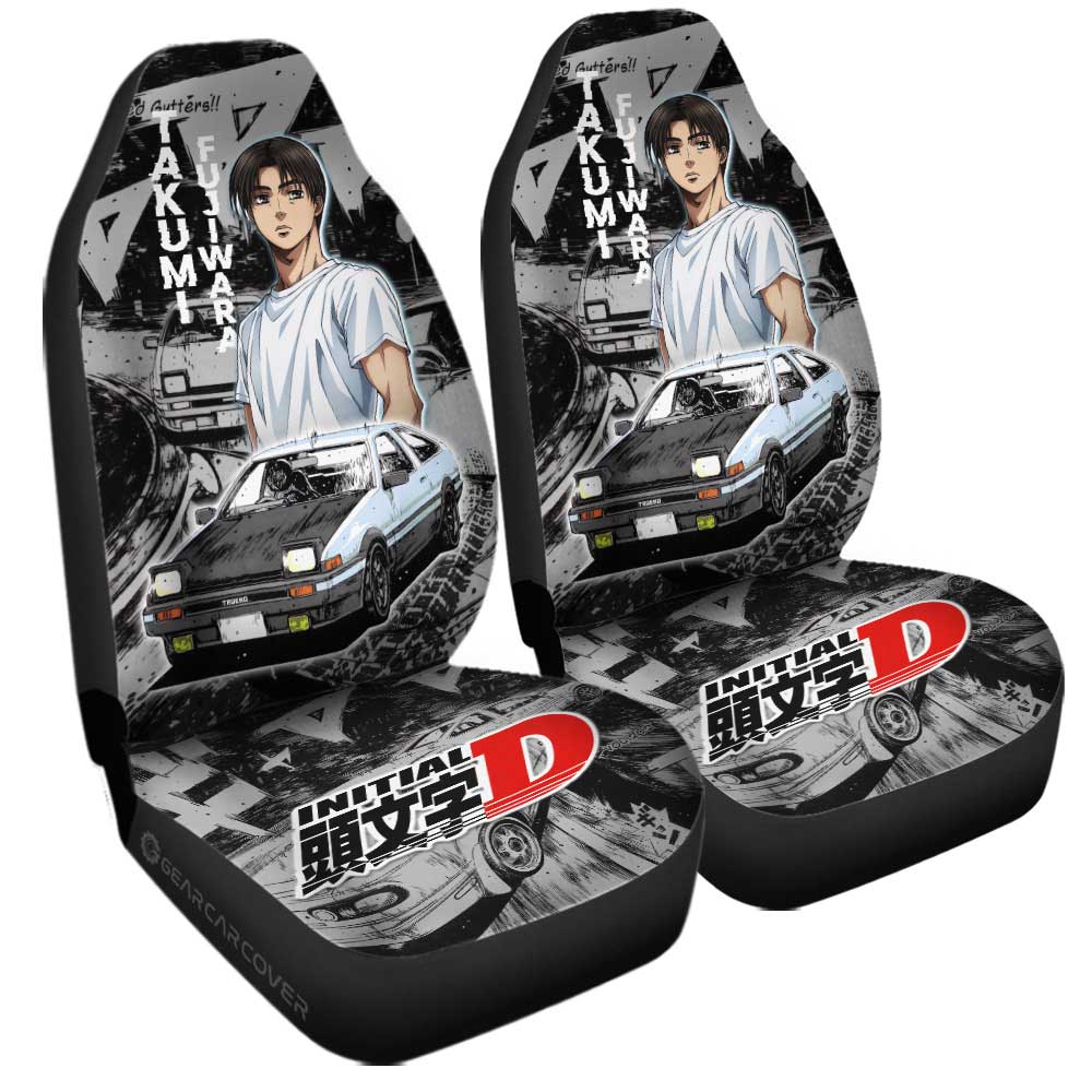 Takumi Fujiwara Car Seat Covers Custom Car Accessories - Gearcarcover - 3