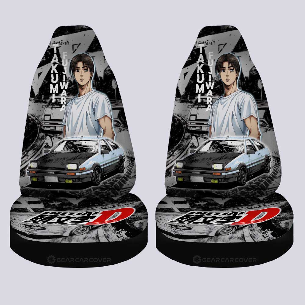 Takumi Fujiwara Car Seat Covers Custom Car Accessories - Gearcarcover - 4