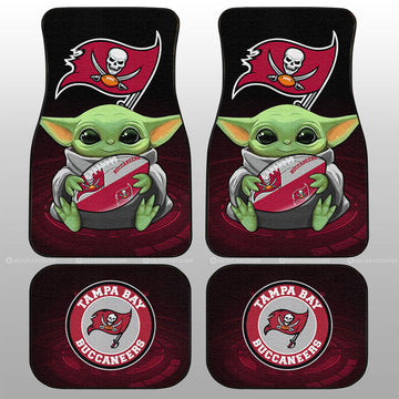 Tampa Bay Buccaneers Car Floor Mats Baby Yoda Car Accessories For Fan - Gearcarcover - 1