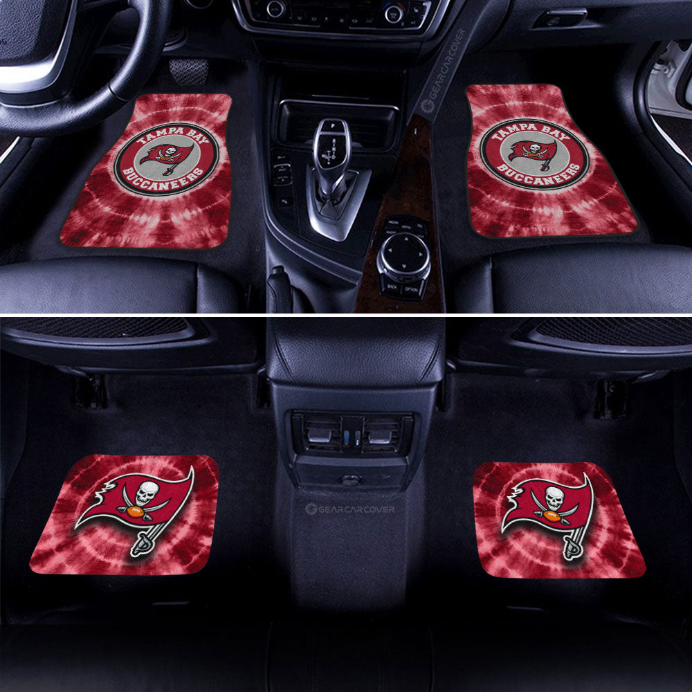 Tampa Bay Buccaneers Car Floor Mats Custom Tie Dye Car Accessories - Gearcarcover - 2