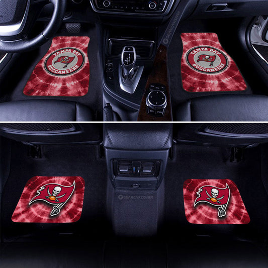 Tampa Bay Buccaneers Car Floor Mats Custom Tie Dye Car Accessories - Gearcarcover - 2