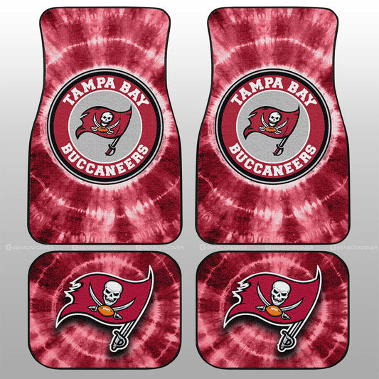 Tampa Bay Buccaneers Car Floor Mats Custom Tie Dye Car Accessories - Gearcarcover - 1