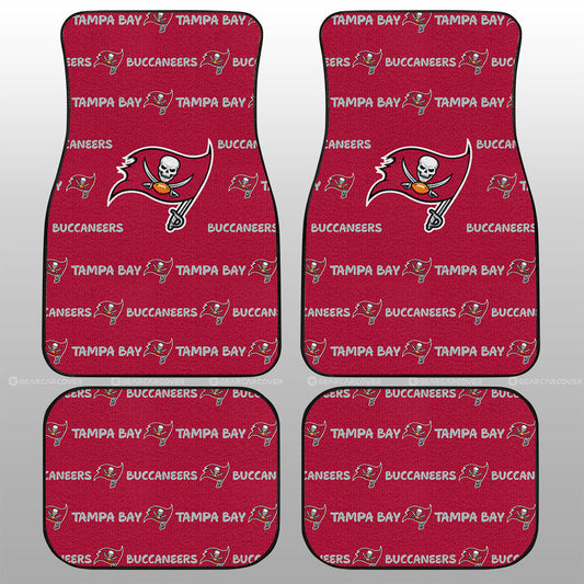 Tampa Bay Buccaneers Car Floor Mats Sporty Team Collection - Gearcarcover - 1