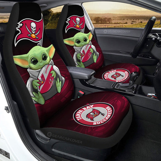 Tampa Bay Buccaneers Car Seat Covers Baby Yoda Car Accessories For Fan - Gearcarcover - 2