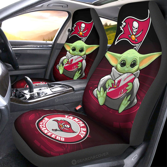 Tampa Bay Buccaneers Car Seat Covers Baby Yoda Car Accessories For Fan - Gearcarcover - 1