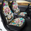 Tampa Bay Buccaneers Car Seat Covers Custom Sugar Skull Car Accessories - Gearcarcover - 2