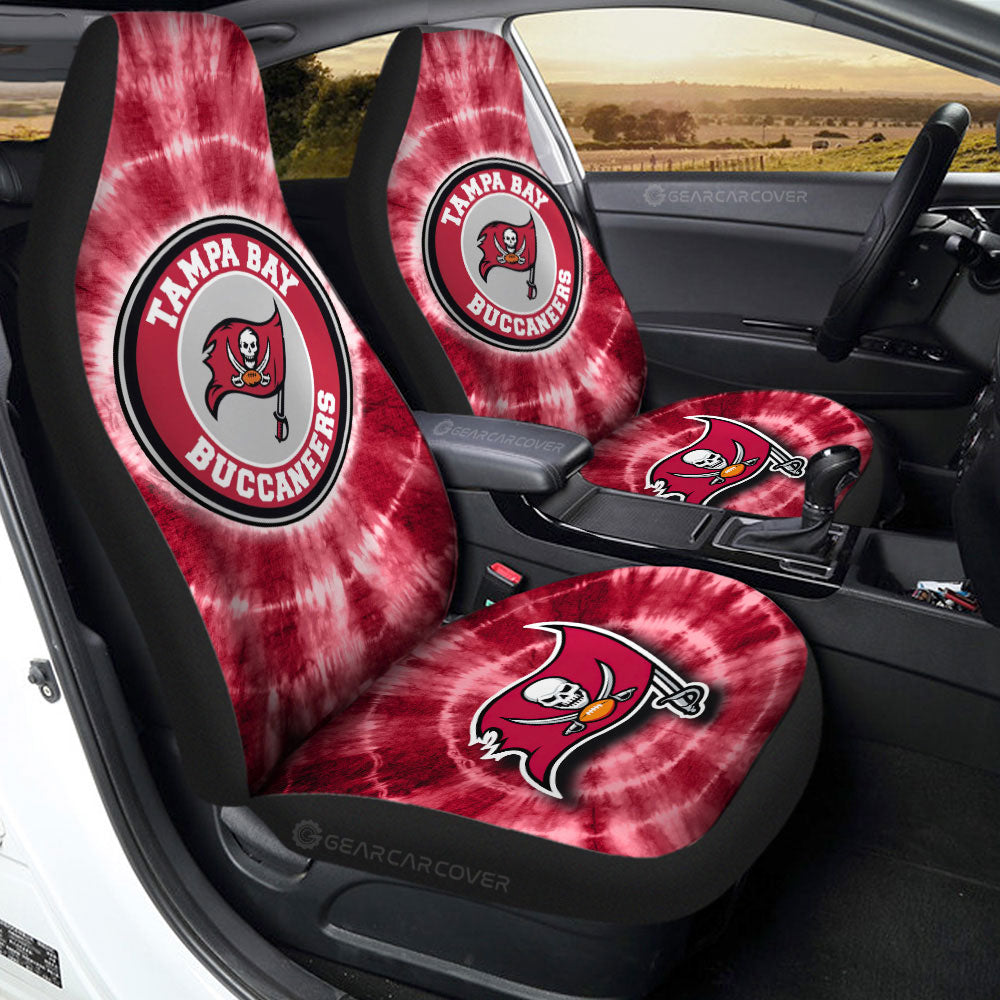 Tampa Bay Buccaneers Car Seat Covers Custom Tie Dye Car Accessories - Gearcarcover - 2