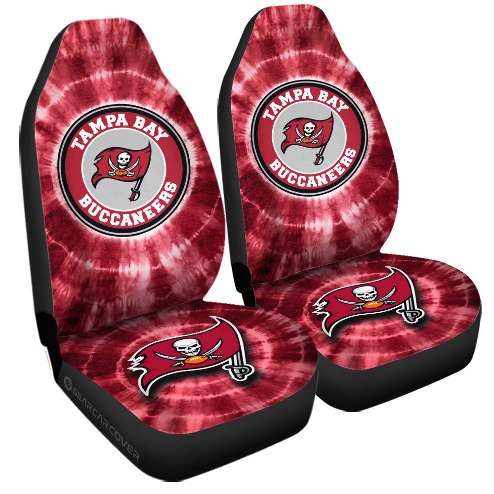 Tampa Bay Buccaneers Car Seat Covers Custom Tie Dye Car Accessories - Gearcarcover - 3