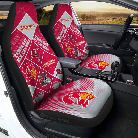 Tampa Bay Buccaneers Car Seat Covers Sporty Team Collection - Gearcarcover - 2