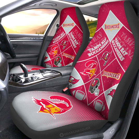 Tampa Bay Buccaneers Car Seat Covers Sporty Team Collection - Gearcarcover - 1