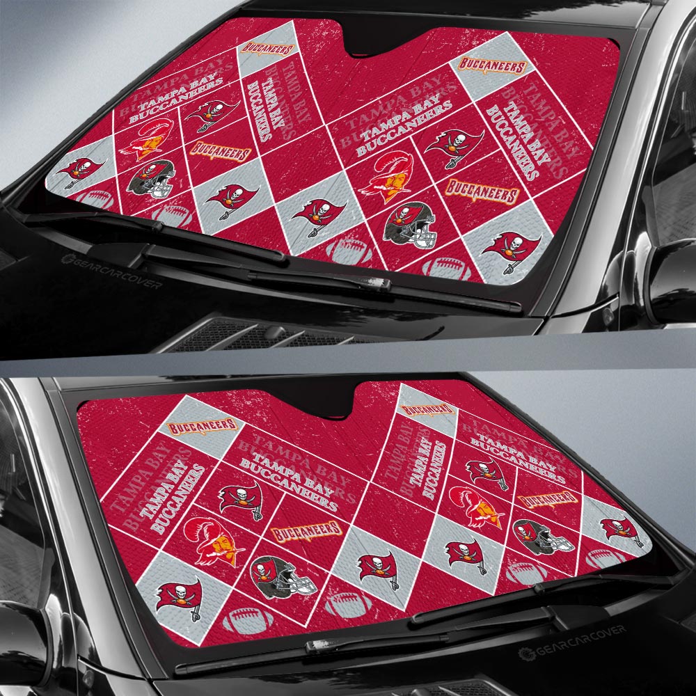 Tampa Bay Buccaneers Car Sunshade Sporty Team Collection - Gearcarcover - 2