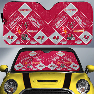 Tampa Bay Buccaneers Car Sunshade Sporty Team Collection - Gearcarcover - 1