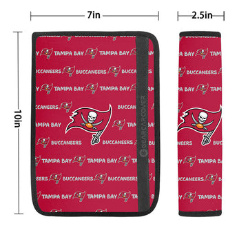 Tampa Bay Buccaneers Seat Belt Covers Sporty Team Collection - Gearcarcover - 1