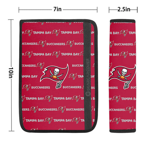 Tampa Bay Buccaneers Seat Belt Covers Sporty Team Collection - Gearcarcover - 1