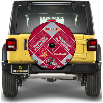 Tampa Bay Buccaneers Spare Tire Covers Camera Hole Sporty Team Collection - Gearcarcover - 1