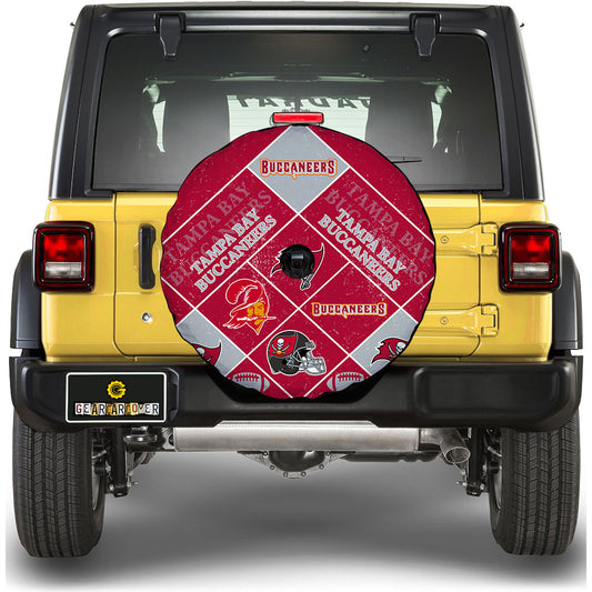 Tampa Bay Buccaneers Spare Tire Covers Camera Hole Sporty Team Collection - Gearcarcover - 1