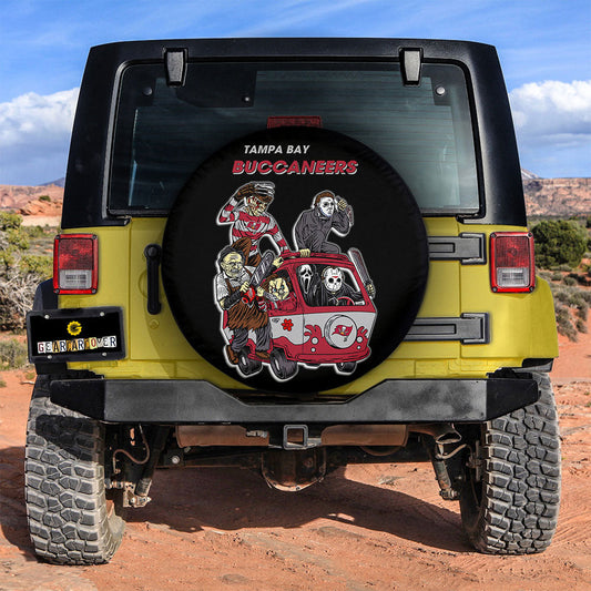 Tampa Bay Buccaneers Spare Tire Covers Horror Characters Car Accessories - Gearcarcover - 2