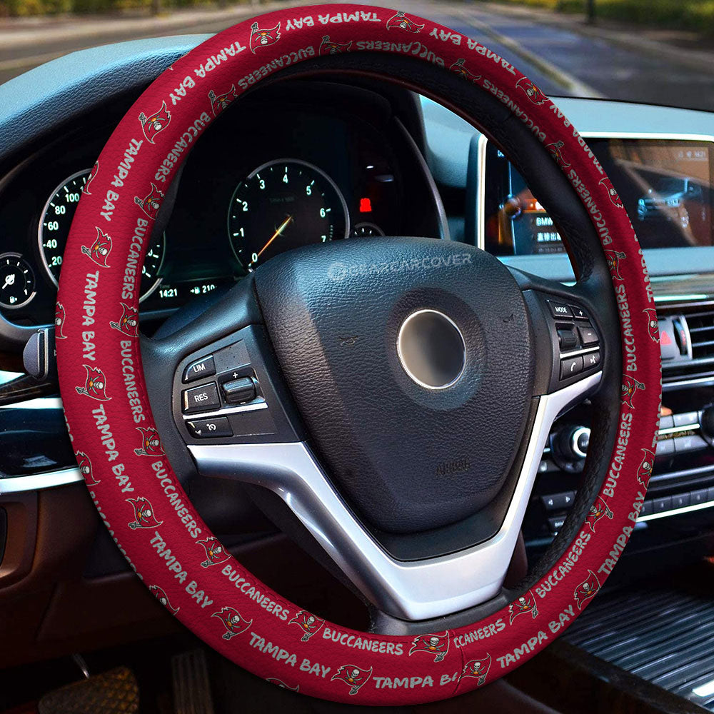 Tampa Bay Buccaneers Steering Wheel Cover Sporty Team Collection - Gearcarcover - 1