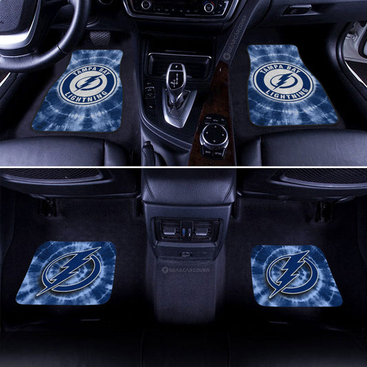 Tampa Bay Lightning Car Floor Mats Custom Tie Dye Car Accessories - Gearcarcover - 2